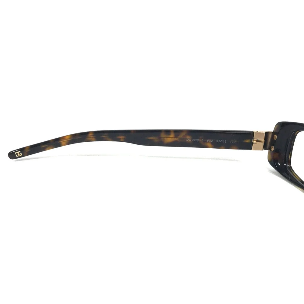 Dolce & Gabbana Eyeglasses Frames DG3006-B 502 Tortoise Crystals 52-16-130